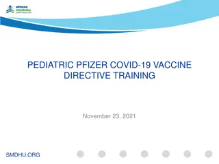 PEDIATRIC PFIZER COVID-19 VACCINE  DIRECTIVE TRAINING