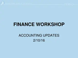 FINANCE WORKSHOP