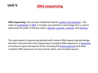 Unit V DNA sequencing