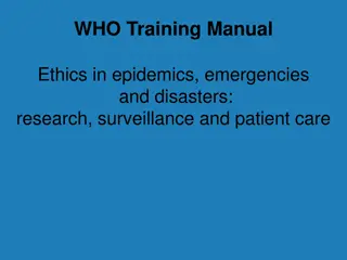WHO Training Manual