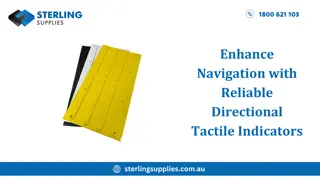 Enhance Navigation with Reliable Directional Tactile Indicators