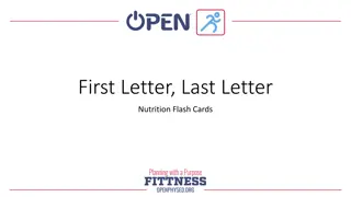 First Letter, Last Letter