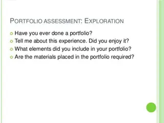 TYPES OF PORTFOLIOS