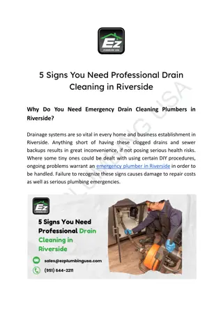 5 Signs You Need Professional Drain Cleaning in Riverside