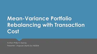Mean-Variance Portfolio Rebalancing with Transaction Cost Overview