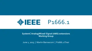 IEEE P1666.1 SystemC AMS Extensions Working Group Meeting Summary