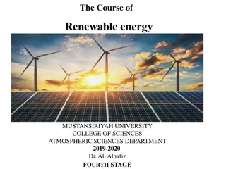 Renewable energy