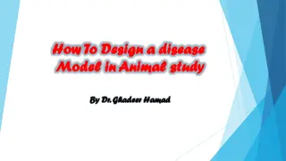 Designing Disease Models in Animal Studies