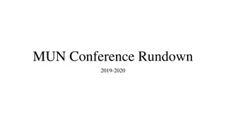 MUN Conference: Student-Led United Nations Simulation