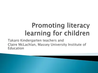 Enhancing Literacy Learning in Kindergartens