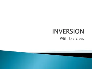 Inversion in English Grammar