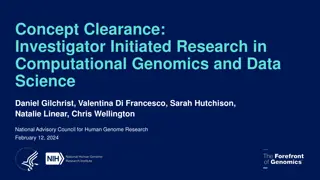 Investigator-Initiated Research in Computational Genomics
