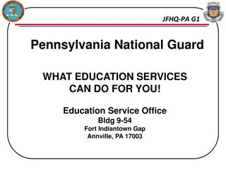 Education Services for Pennsylvania National Guard