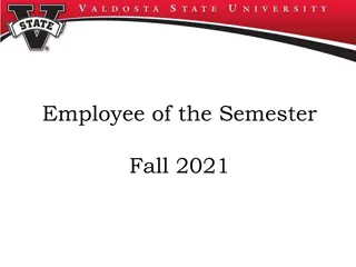 Employee of the Semester Fall 2021 Recognition