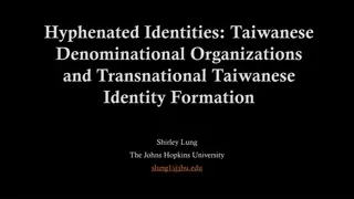 Transnational Taiwanese Protestant Organizations and Identity Formation