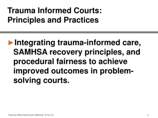 Trauma-Informed Courts: Principles and Practices
