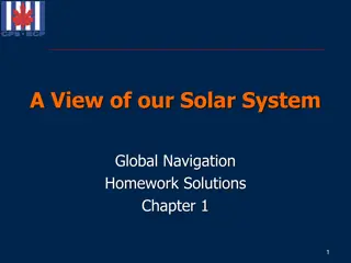 Navigating Our Solar System