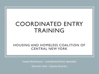 Coordinated Entry Training and Homeless Coalition