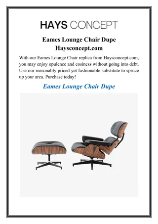 Eames Lounge Chair Dupe Haysconcept