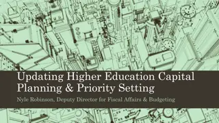 Updating Higher Education Capital  Planning & Priority Setting