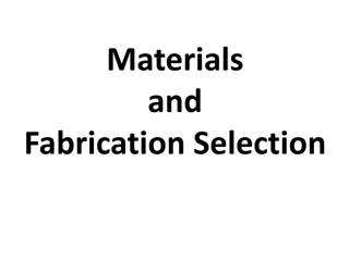 Materials Selection Criteria in Construction
