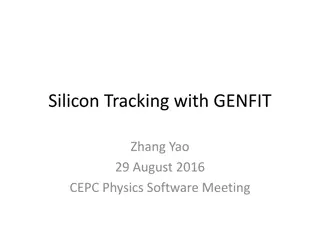 Silicon Tracking with GENFIT - Optimization for Reliable and Flexible Particle Detector Data Analysis