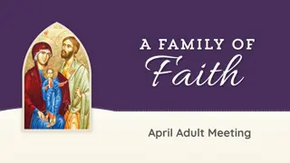 April Adult Meeting Agenda