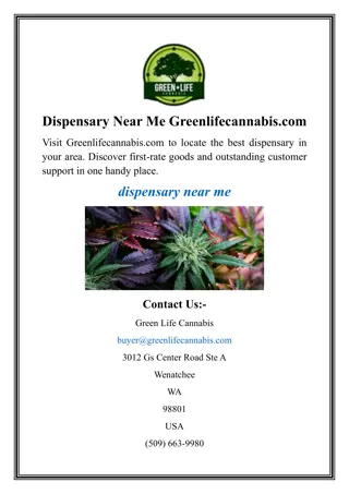 Dispensary Near Me  Greenlifecannabis