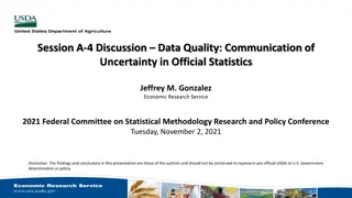 Communication of Uncertainty in Official Statistics