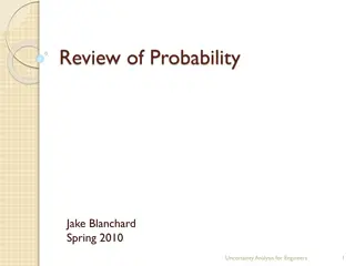 Interpretations of Probability in Uncertainty Analysis