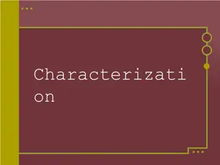 Characterization in Literature