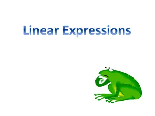 Simplifying Linear Expressions and Rules for Addition and Subtraction