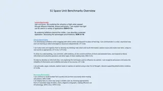 S1 Space Unit Benchmarks Overview