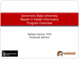Governors State University Health Informatics Program Overview