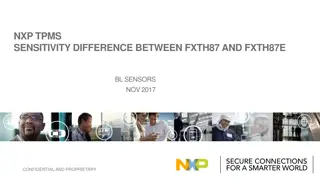 NXP TPMS Sensitivity Difference between FXTH87 and FXTH87E Sensors