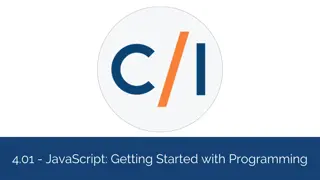 Getting Started with JavaScript Programming