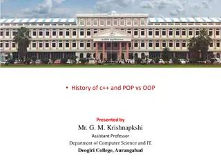 History of C++ Programming Paradigms: OOP vs POP