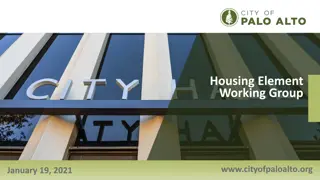 Housing Element Working Group Overview