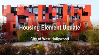 Update on City of West Hollywood Housing Element