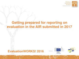 The Annual Implementation Report (AIR) Guidelines