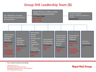 Global SHE Leadership Team Overview