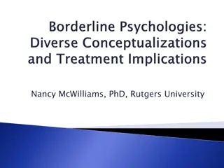 Psychoanalytic Investigation and Therapy in Borderline Group of Neuroses
