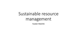 Sustainable Resource Management Overview