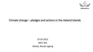 Climate Change Pledges and Actions in Åland Islands