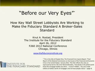 Wall Street Lobbyists Push for Broker-Sales Standard