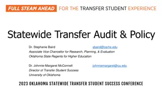Statewide Transfer Audit & Policy Overview