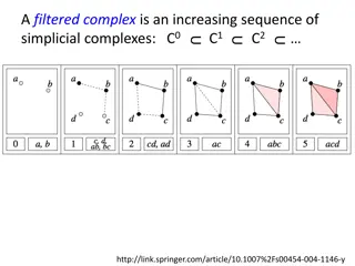 Filtered Complexes: An Increasing Sequence of Simplicial Complexes