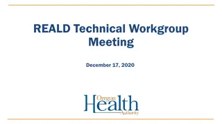 REALD Technical Workgroup Meeting