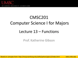 CMSC201 Computer Science I for Majors