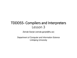 Compiler and Interpreter Assignments Overview